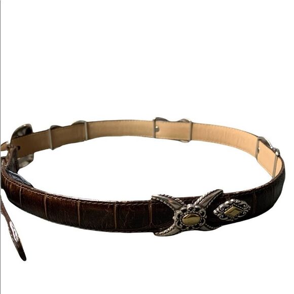 Brighton Brown Leather Belt Style 40388 - Picture 4 of 11